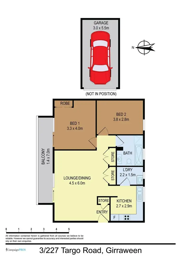 Floorplan of Homely apartment listing, 3/227-231 Targo Road, Girraween NSW 2145
