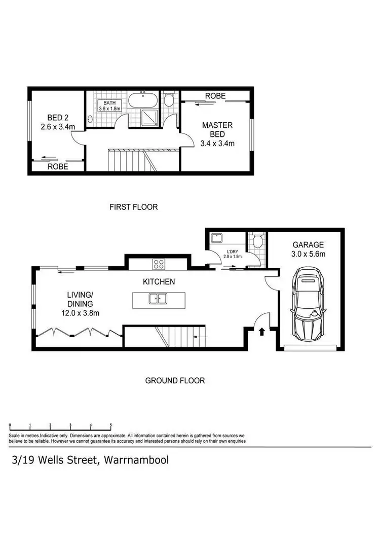 Floorplan of Homely house listing, 3/19 Wells Street, Warrnambool VIC 3280