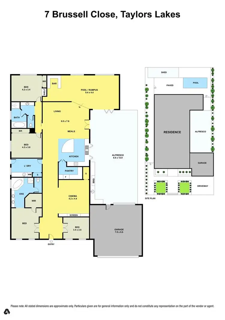 Floorplan of Homely house listing, 7 Brusell Close, Taylors Lakes VIC 3038