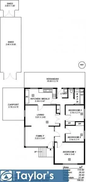 Floorplan of Homely house listing, 16 Margaret Street, Para Hills SA 5096