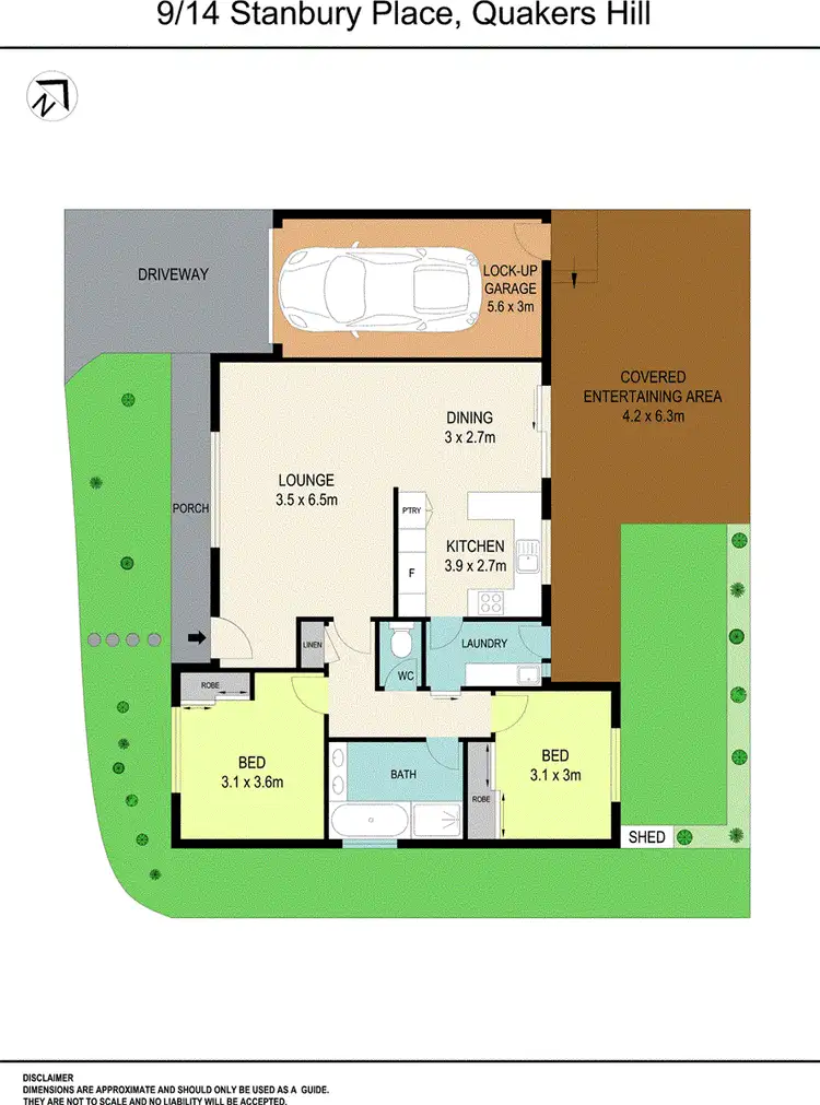 Floorplan of Homely villa listing, 9/14 Stanbury Place, Quakers Hill NSW 2763