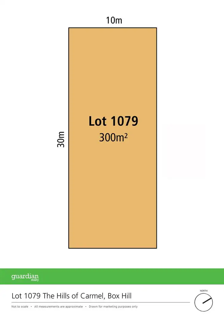 Floorplan of Homely land listing, Lot 1079 Galloway Street, Box Hill NSW 2765