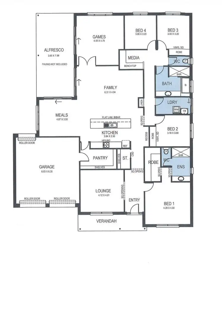 Floorplan of Homely house listing, 28 Juniper Boulevard, Virginia SA 5120