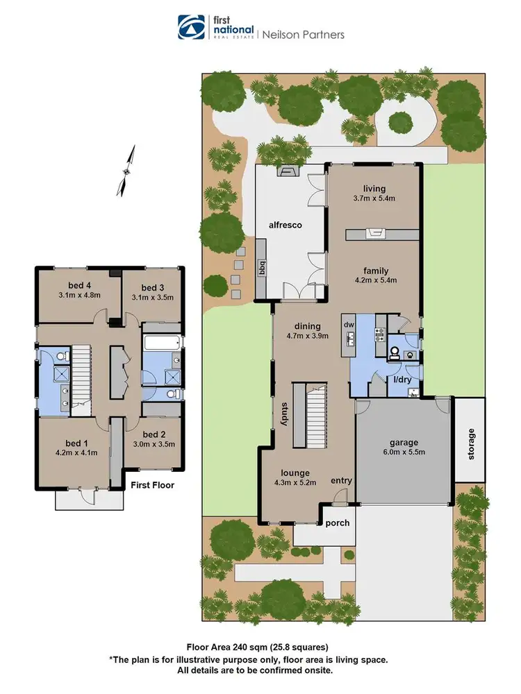 Floorplan of Homely house listing, 13 Kooyong Close, Officer VIC 3809