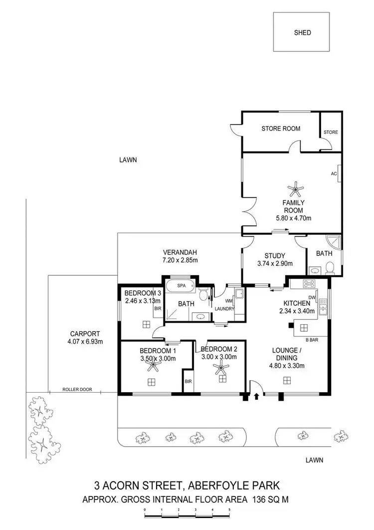 Floorplan of Homely house listing, 3 Acorn Street, Aberfoyle Park SA 5159