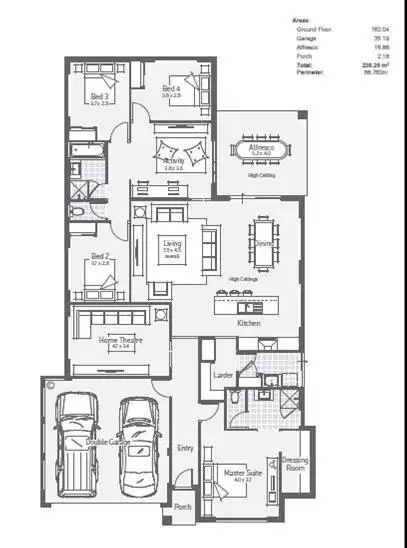 Floorplan of Homely house listing, 15 Goundrey Drive, Pearsall WA 6065
