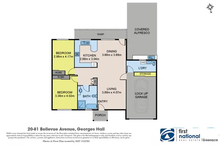 Floorplan of Homely villa listing, 20/81 BELLEVUE Avenue, Georges Hall NSW 2198
