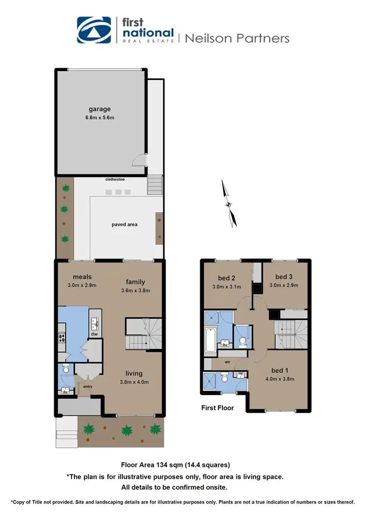 Floorplan of Homely townhouse listing, 57 Atlantic Drive, Pakenham VIC 3810