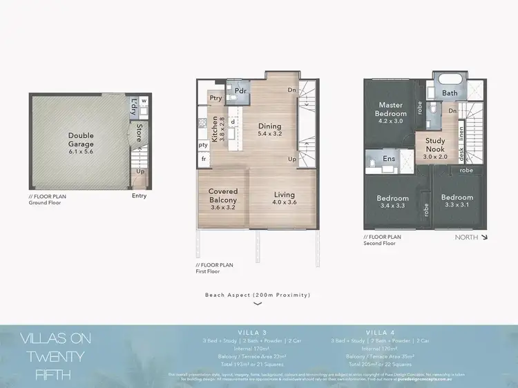 Floorplan of Homely townhouse listing, Villa 3/7 Twenty Fifth Avenue, Palm Beach QLD 4221