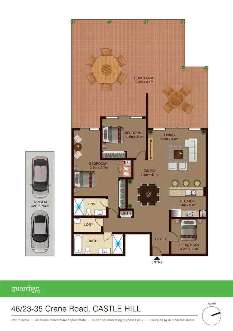 Floorplan of Homely apartment listing, 46/23-35 Crane Road, Castle Hill NSW 2154
