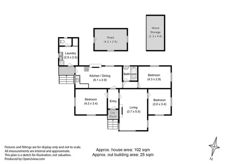 Floorplan of Homely house listing, 59 Costains Road, Geeveston TAS 7116