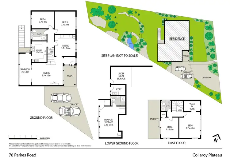 Floorplan of Homely house listing, 78 Parkes Road, Collaroy Plateau NSW 2097