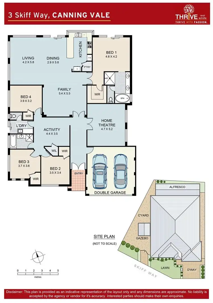 Floorplan of Homely house listing, 3 Skiff Way, Canning Vale WA 6155