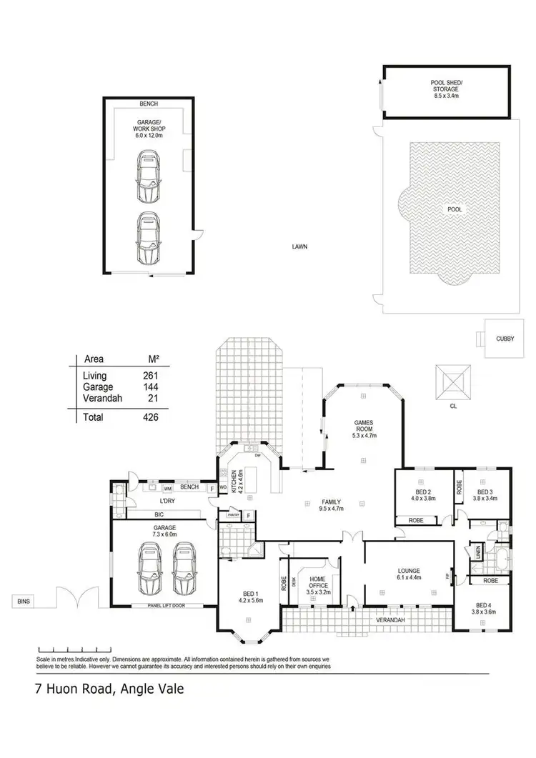 Floorplan of Homely house listing, 7 Huon Road, Angle Vale SA 5117