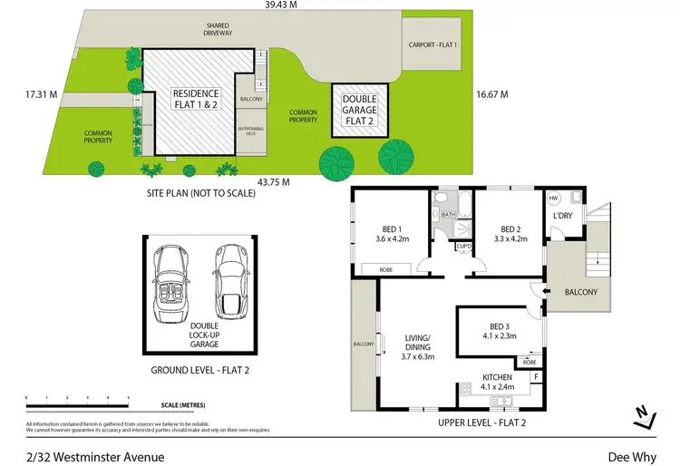 Floorplan of Homely unit listing, 2/32 Westminster Avenue, Dee Why NSW 2099