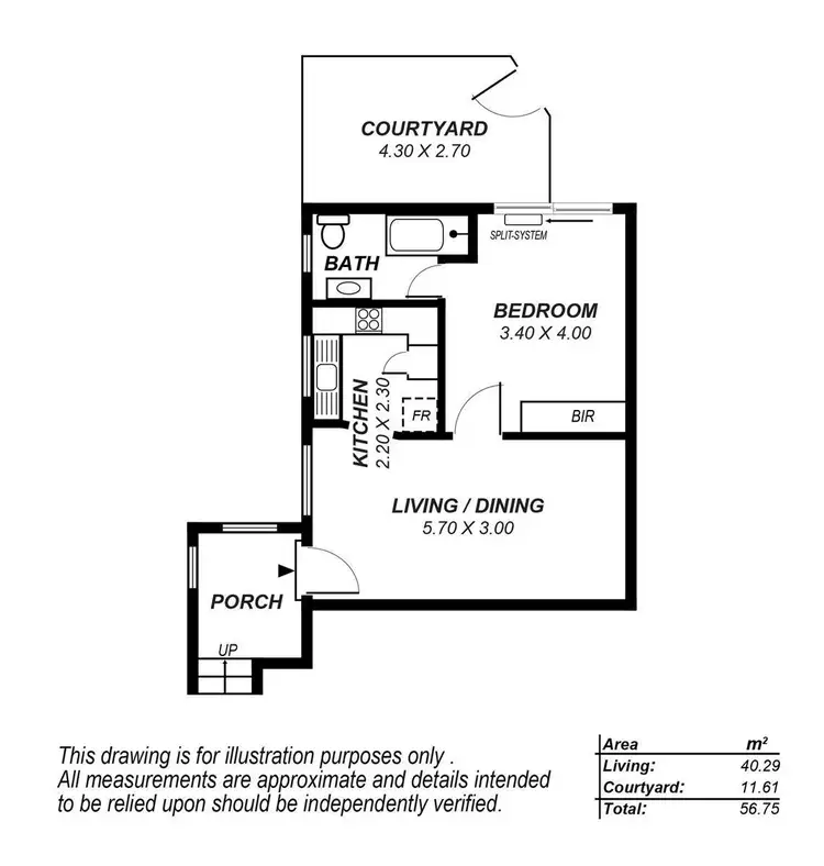 Floorplan of Homely unit listing, 7/58 Esplanade, Semaphore SA 5019