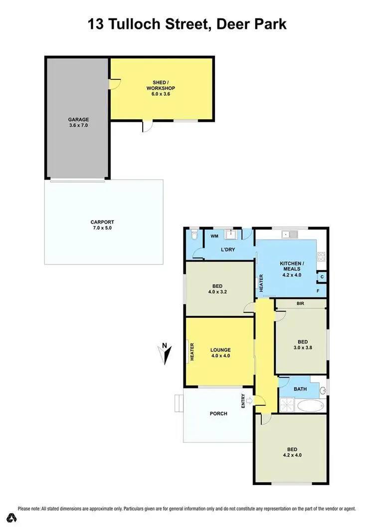 Floorplan of Homely house listing, 13 Tulloch Street, Deer Park VIC 3023