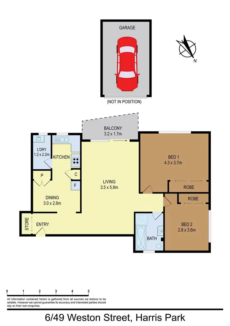 Floorplan of Homely apartment listing, 6/49 Weston Street, Harris Park NSW 2150