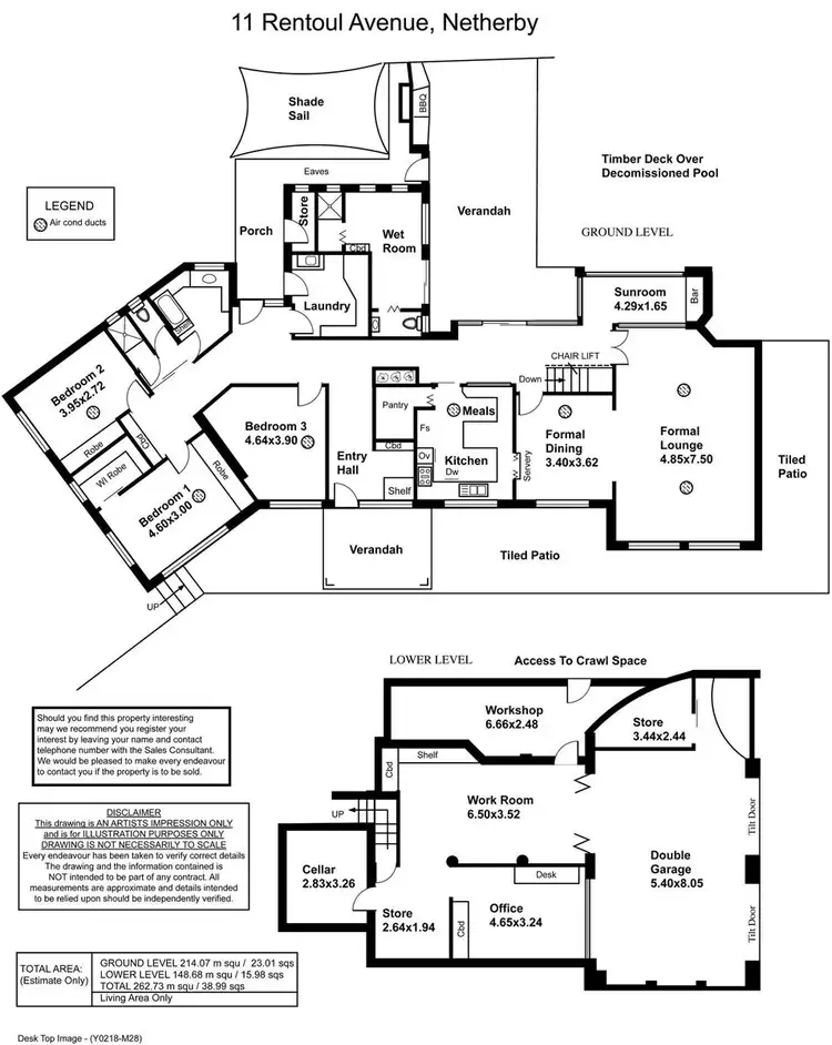 Floorplan of Homely house listing, 11 Rentoul Avenue, Netherby SA 5062