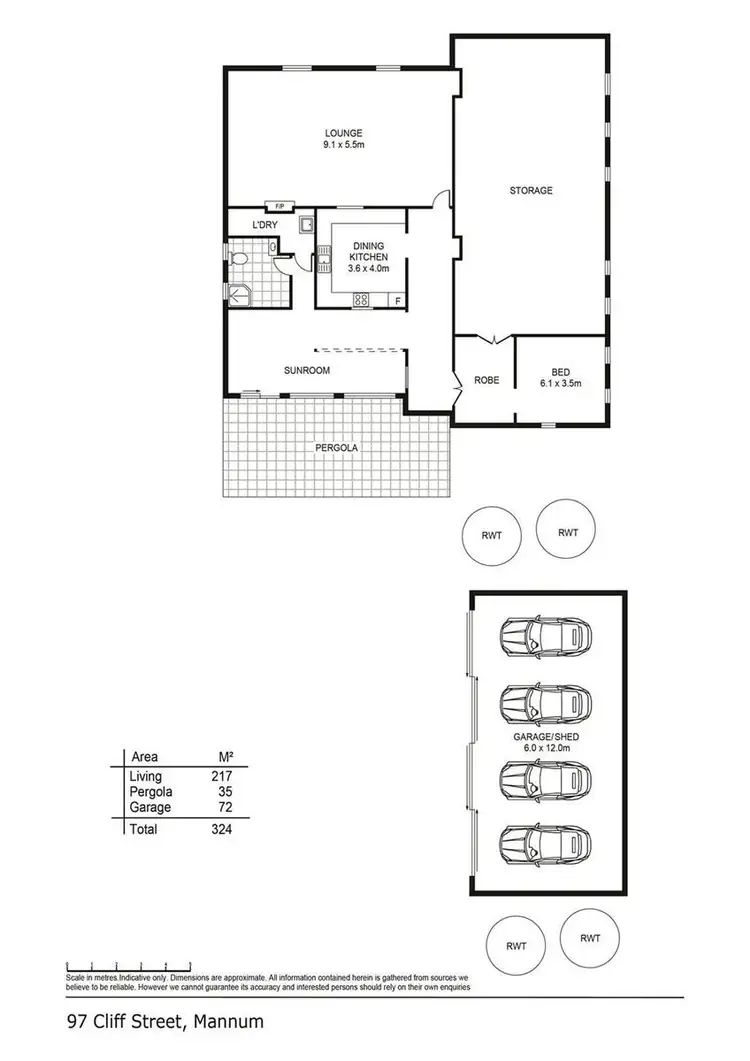 Floorplan of Homely house listing, 97 Cliff Street, Mannum SA 5238