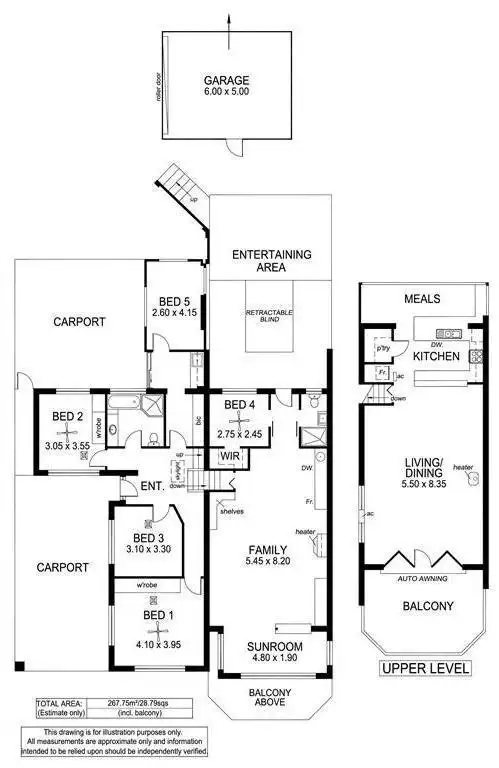 Floorplan of Homely house listing, 6 Way Place, Marino SA 5049