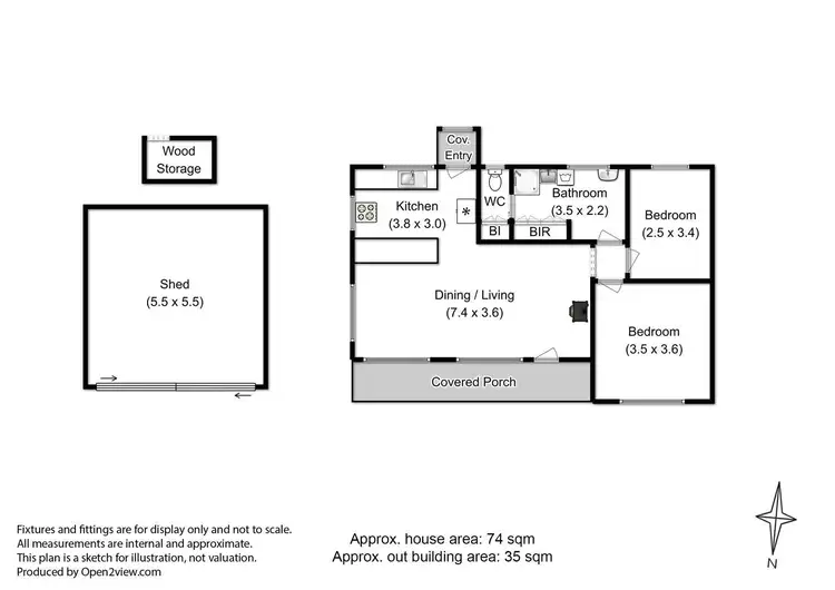 Floorplan of Homely house listing, 7 Percival Place, Dover TAS 7117