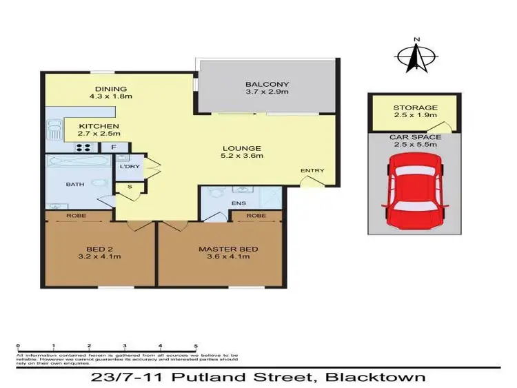 Floorplan of Homely apartment listing, 23/7-11 Putland Street, St Marys NSW 2760