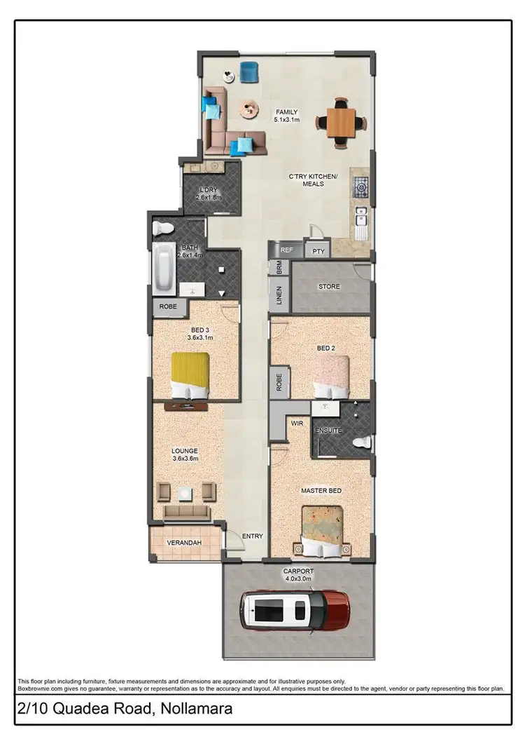 Floorplan of Homely house listing, 2/10 Quadea Road, Nollamara WA 6061
