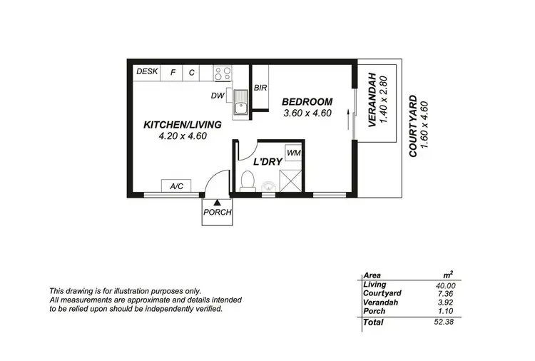 Floorplan of Homely apartment listing, 4/22 Gover Street, North Adelaide SA 5006
