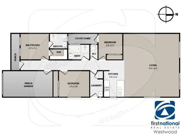 Floorplan of Homely house listing, 7 Amethyst Place, Werribee VIC 3030