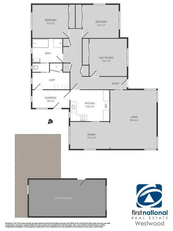 Floorplan of Homely house listing, 76 Duncans Road, Werribee VIC 3030