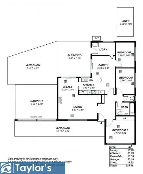Floorplan of Homely house listing, 14 Radiata Grove, Salisbury Heights SA 5109