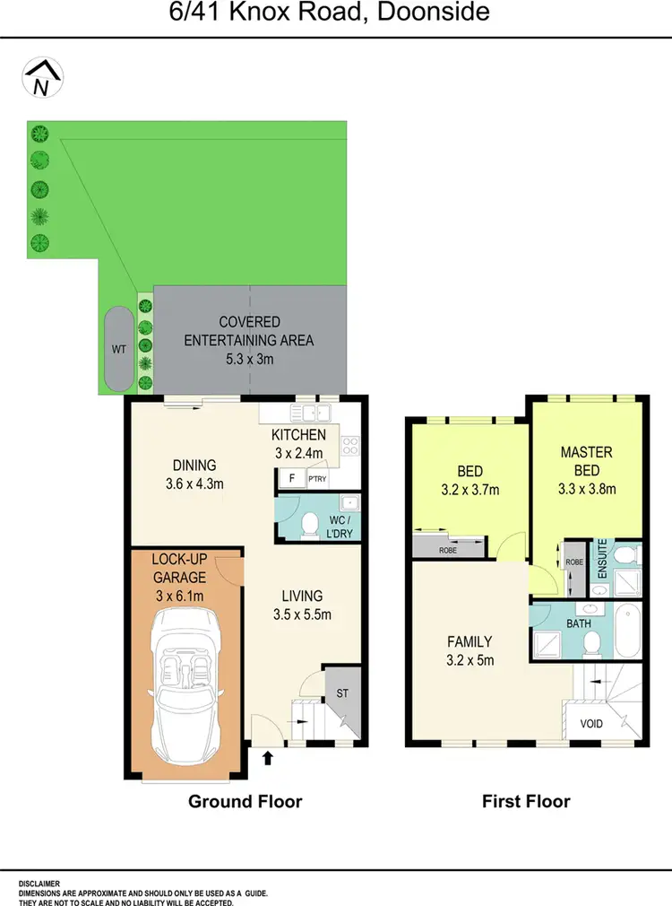 Floorplan of Homely townhouse listing, 6/41 Knox Road, Doonside NSW 2767
