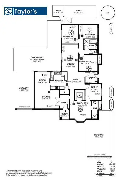 Floorplan of Homely house listing, 40 Hedgerow Drive, Gulfview Heights SA 5096