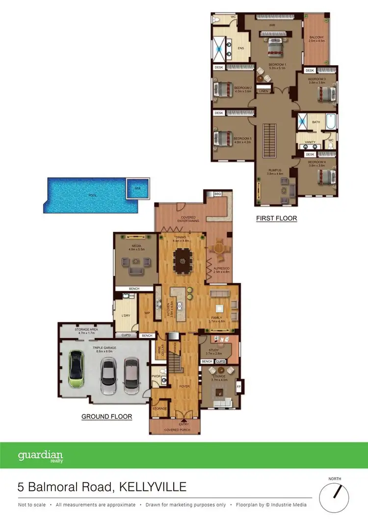 Floorplan of Homely house listing, 5 Balmoral Road, Kellyville NSW 2155