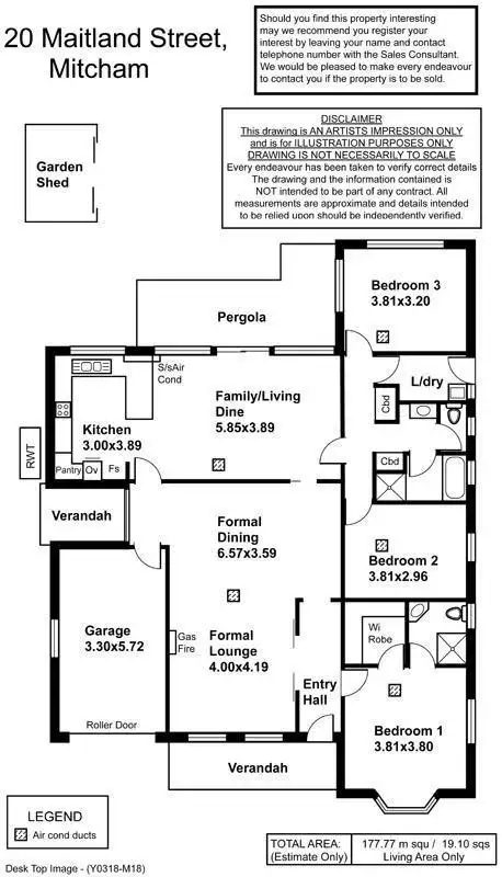 Floorplan of Homely house listing, 20 Maitland Street, Mitcham SA 5062