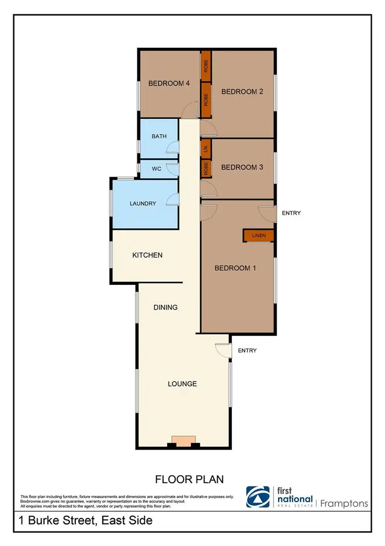 Floorplan of Homely house listing, 1 Burke Street, East Side NT 870