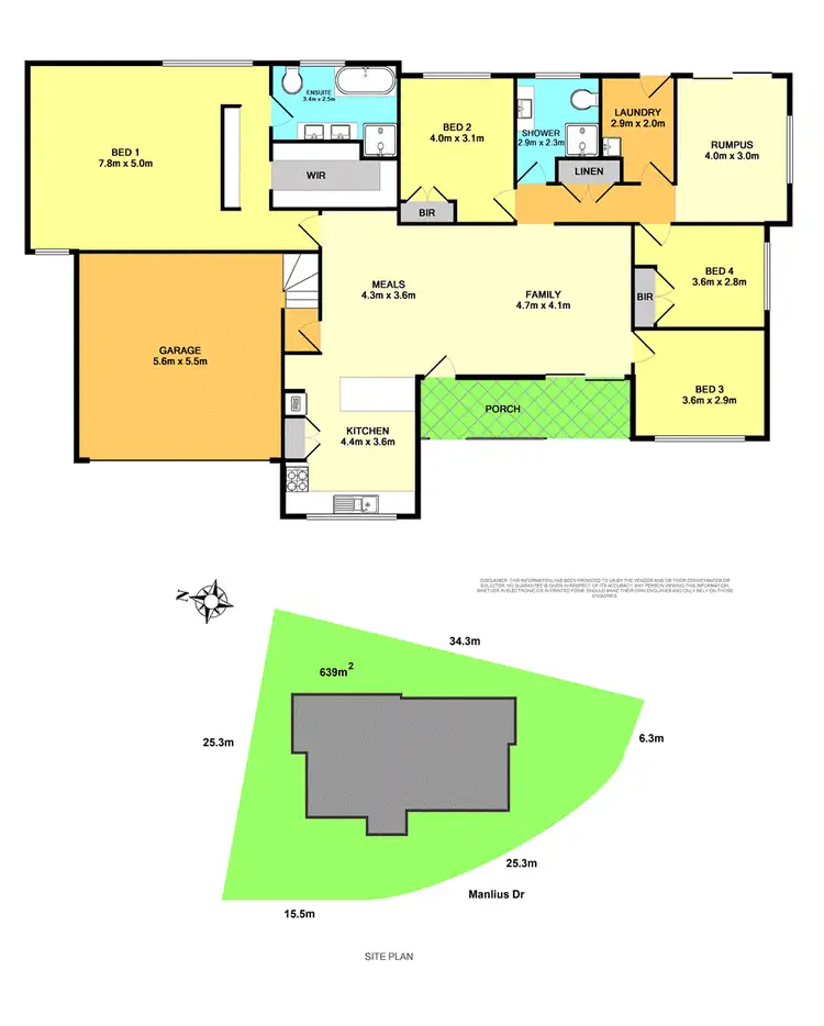 Floorplan of Homely house listing, 14 Manlius Drive, Cameron Park NSW 2285