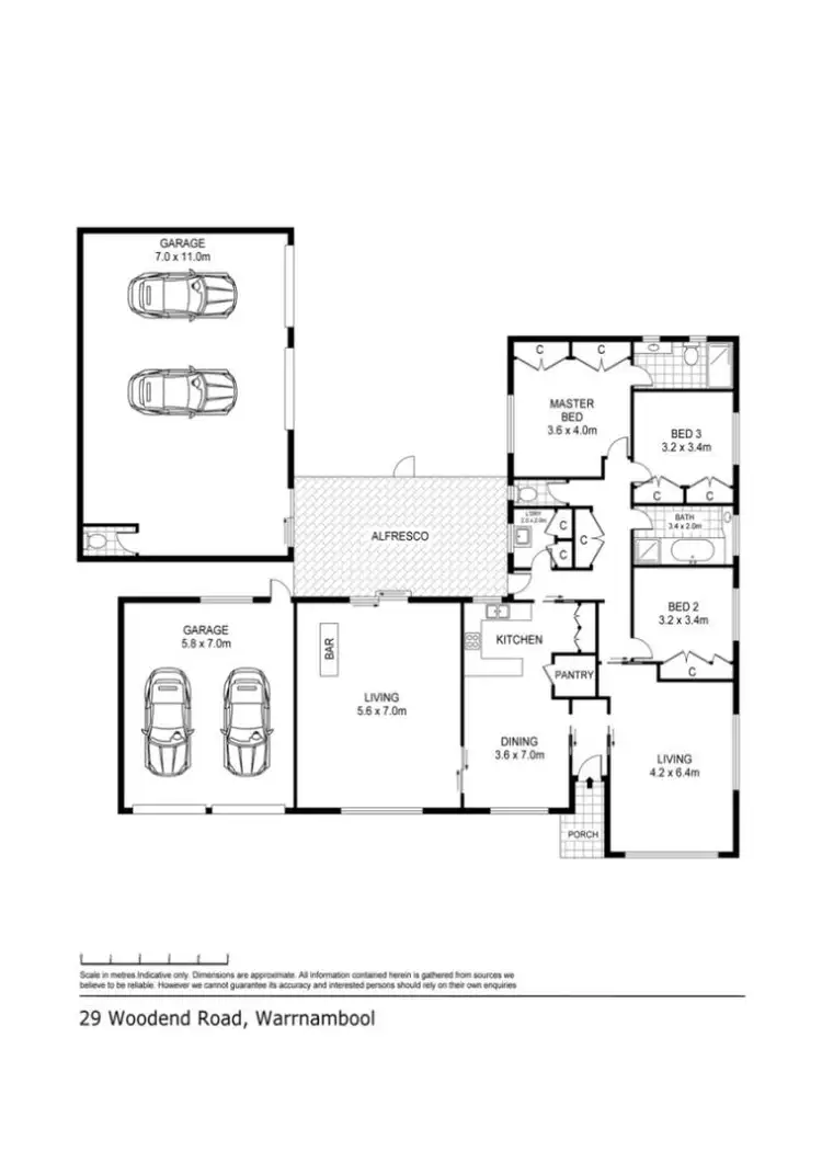 Floorplan of Homely house listing, 129 Woodend Road, Warrnambool VIC 3280