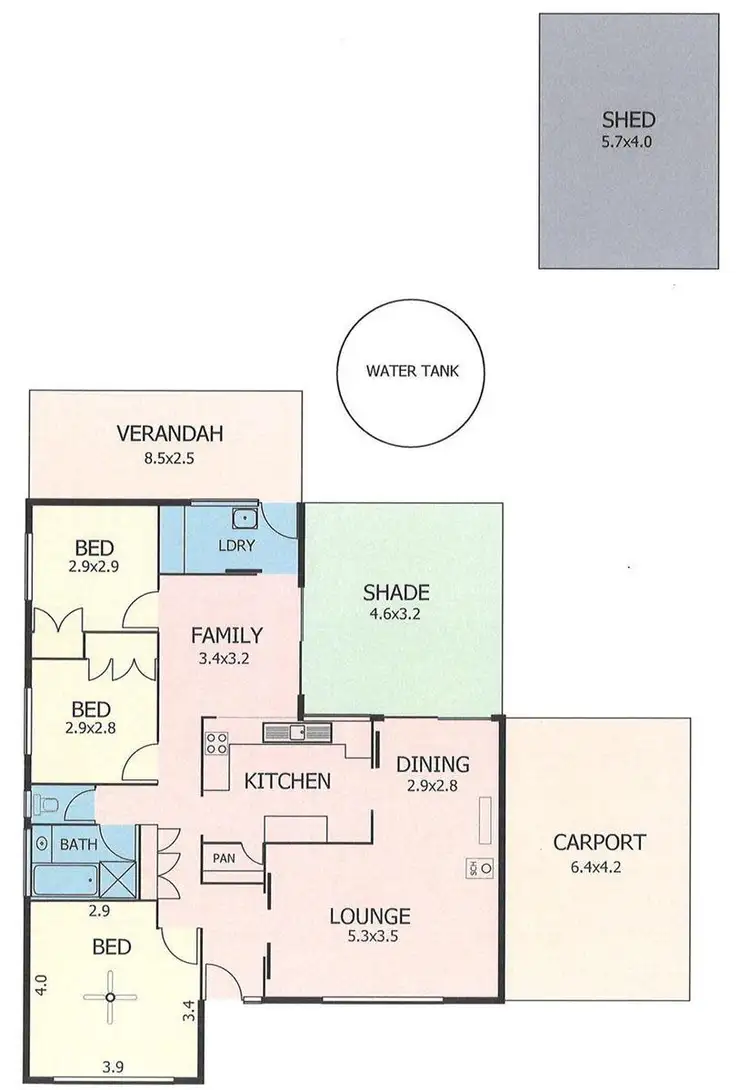 Floorplan of Homely house listing, 14 Thule Drive, Murray Bridge SA 5253
