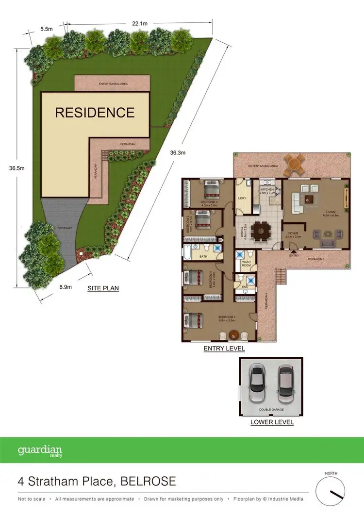 Floorplan of Homely house listing, 4 Stratham Place, Belrose NSW 2085
