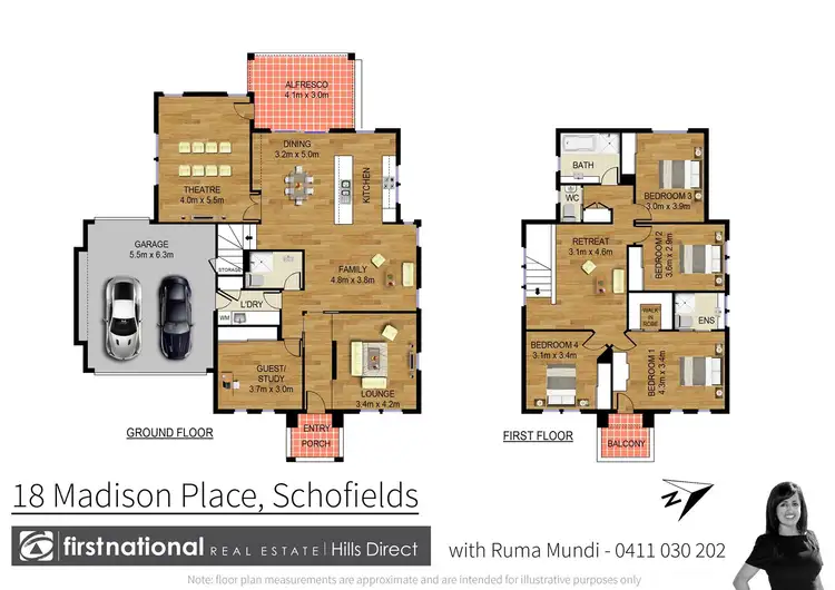 Floorplan of Homely house listing, 18 Madison Place, Schofields NSW 2762