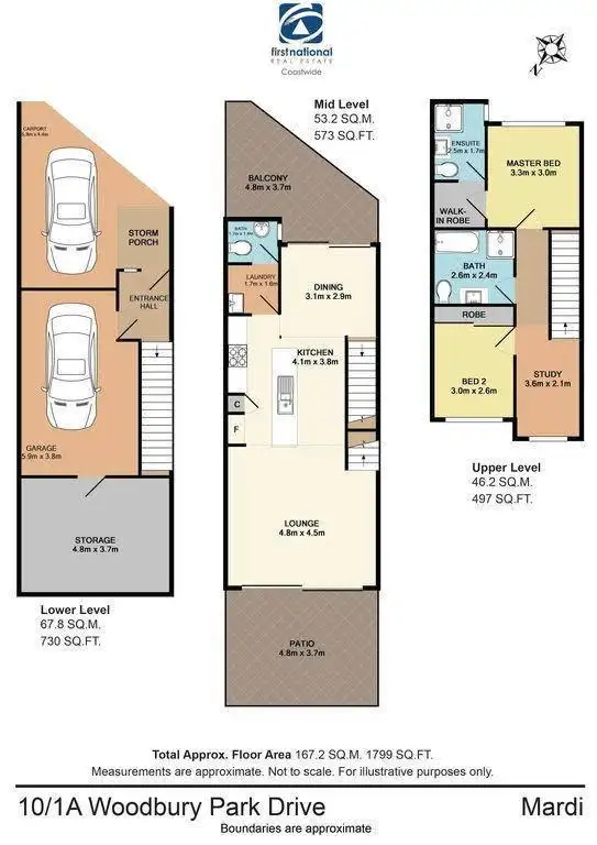 Floorplan of Homely townhouse listing, 10/1A Woodbury Park Drive, Mardi NSW 2259