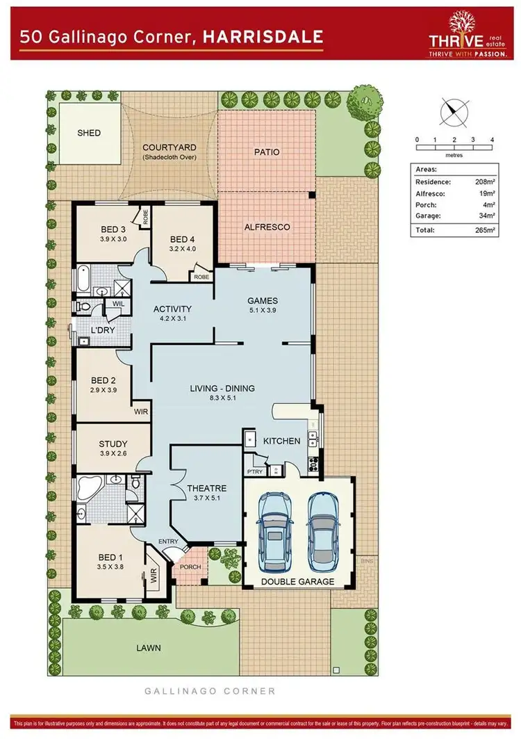 Floorplan of Homely house listing, 50 Gallinago Corner, Harrisdale WA 6112