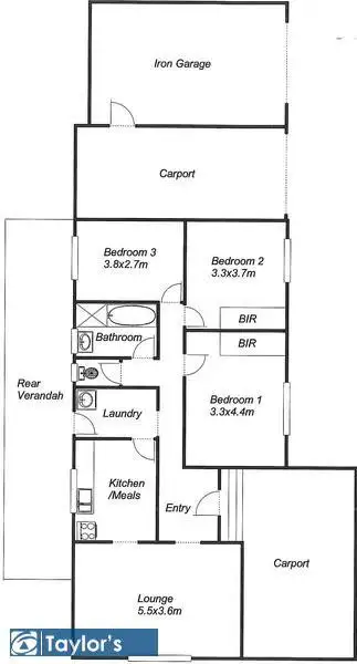 Floorplan of Homely house listing, 6 Ivan Street, Para Hills SA 5096