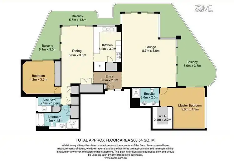 Floorplan of Homely apartment listing, 'Silverpoint' 3510 Main Beach Parade, Main Beach QLD 4217