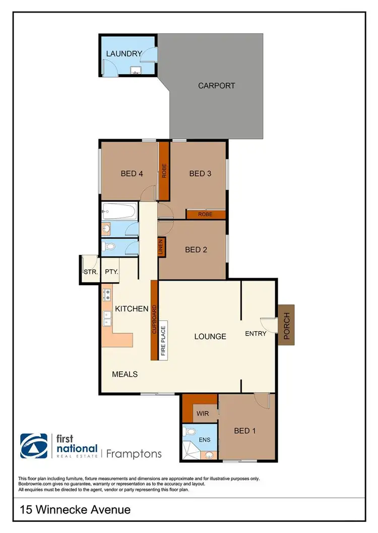 Floorplan of Homely house listing, 15 Winnecke Avenue, East Side NT 870