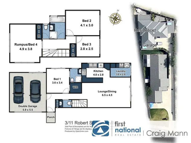 Floorplan of Homely townhouse listing, 3/11 Robert Street, Somerville VIC 3912