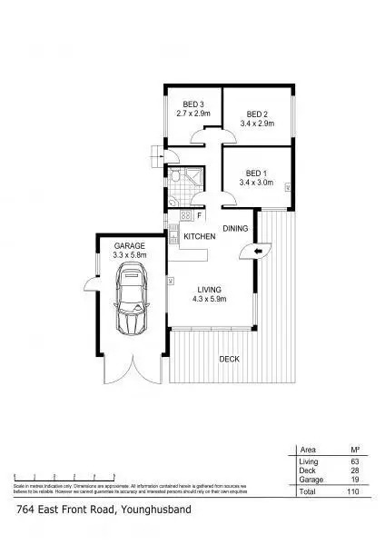 Floorplan of Homely house listing, 764 East Front Road, Younghusband SA 5238