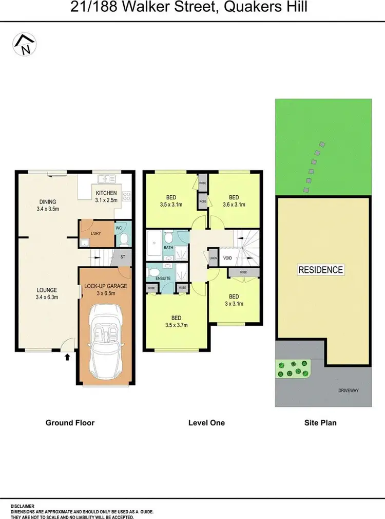 Floorplan of Homely townhouse listing, 21/188 Walker Street, Quakers Hill NSW 2763